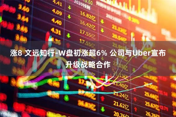涨8 文远知行-W盘初涨超6% 公司与Uber宣布升级战略合作