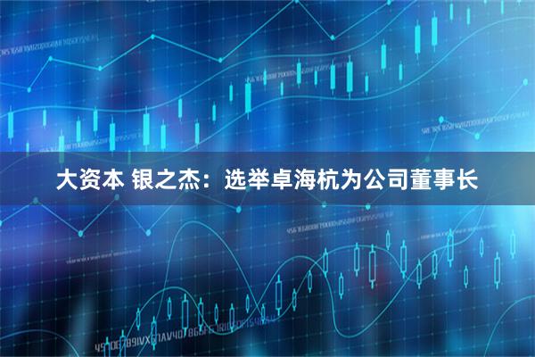 大资本 银之杰：选举卓海杭为公司董事长